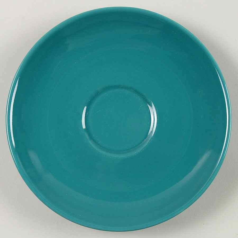 Casual Turquoise Saucer for Flat Cup by Iroquois-1