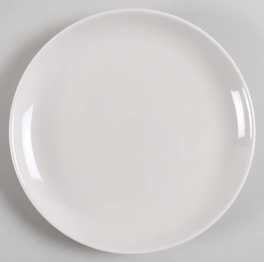 Casual White Salad Plate by Iroquois-1