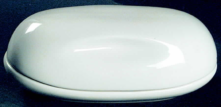 Casual White 1/2 Pound Butter & Relish/Butter Tray by Iroquois-1