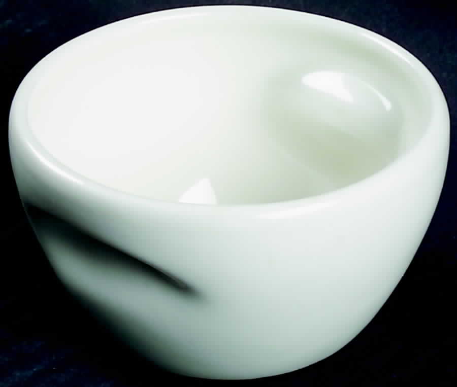Casual White Open Sugar Bowl by Iroquois-1