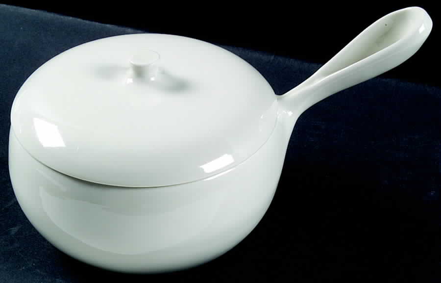 Casual White Saucepan & Knob Lid by Iroquois-1