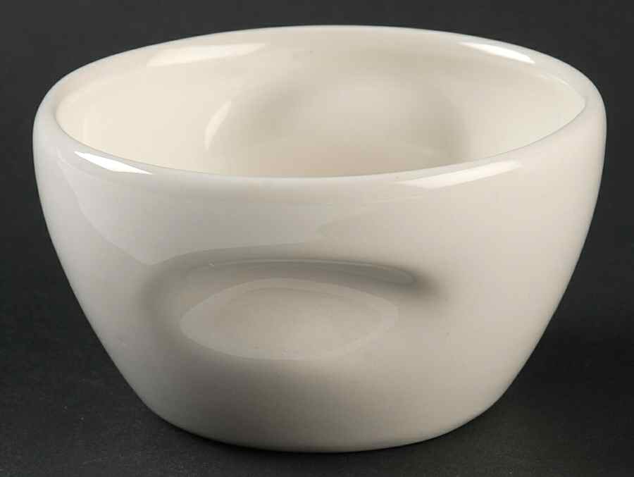 Casual White Family Size Open Sugar Bowl by Iroquois-1