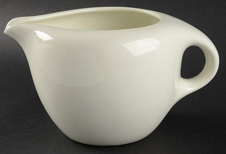 Casual White Coffee Pot No Lid by Iroquois-1