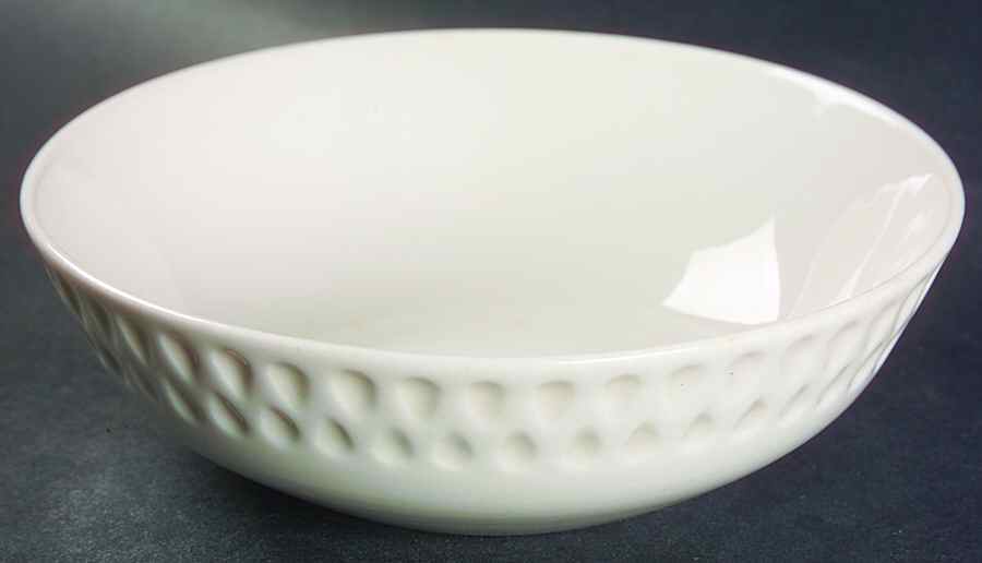 Diamond White Coupe Cereal Bowl by Iroquois-1