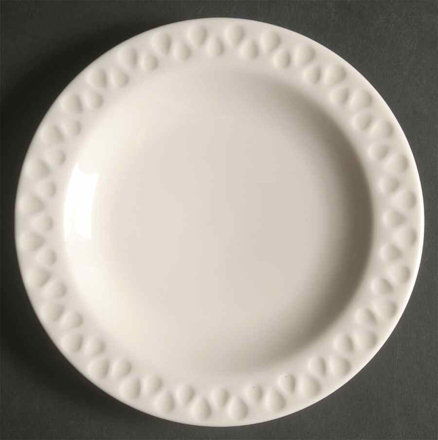 Diamond White Bread & Butter Plate by Iroquois-1
