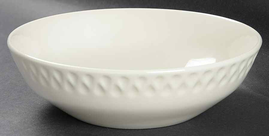 Diamond White 7" Round Vegetable Bowl by Iroquois-1