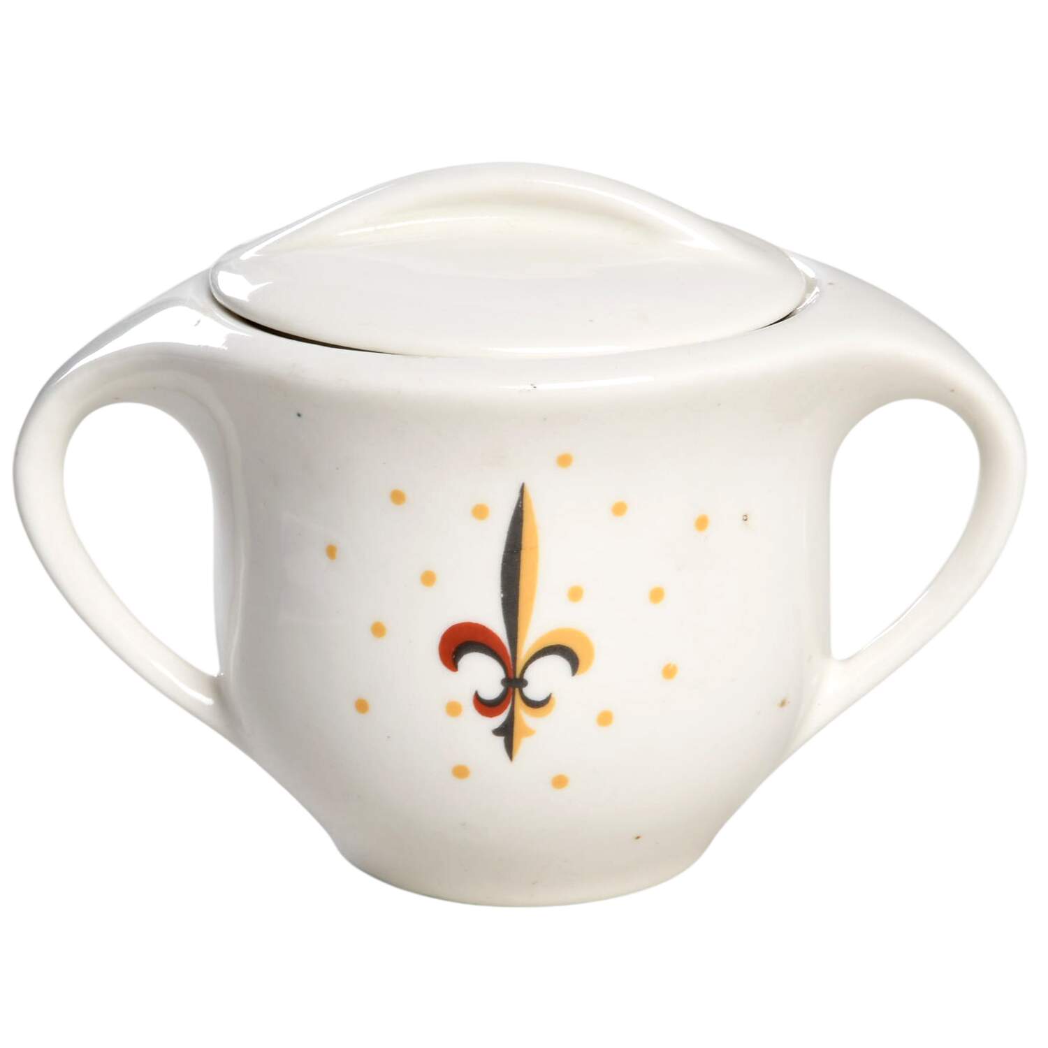 Fleur De Lis Sugar Bowl & Lid by Iroquois-1