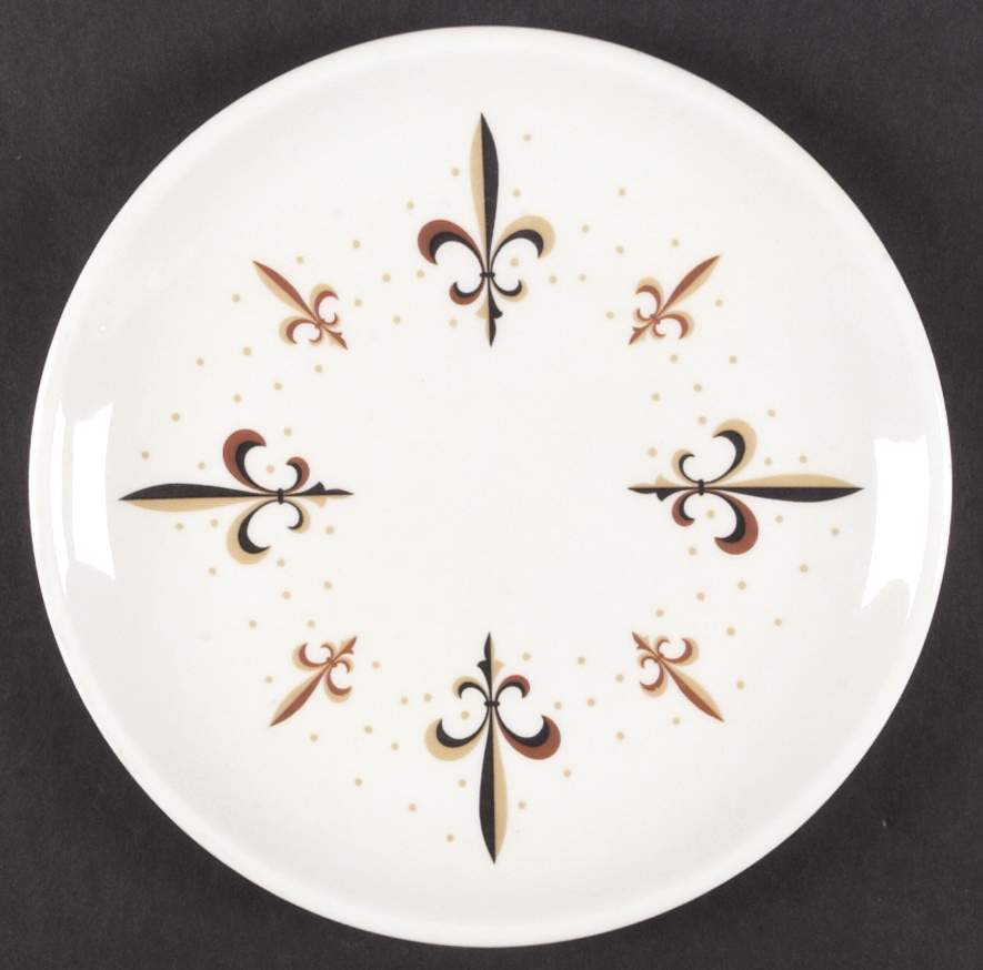Fleur De Lis Dinner Plate by Iroquois-1