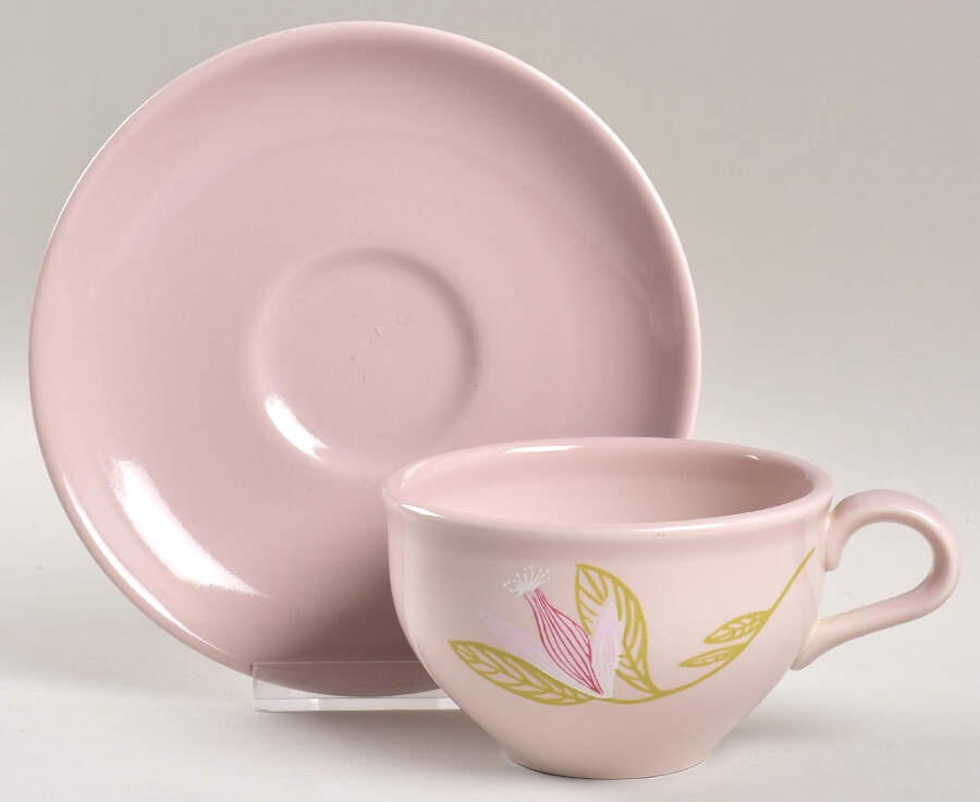 Gay Wings Flat Cup & Saucer Set by Iroquois-1