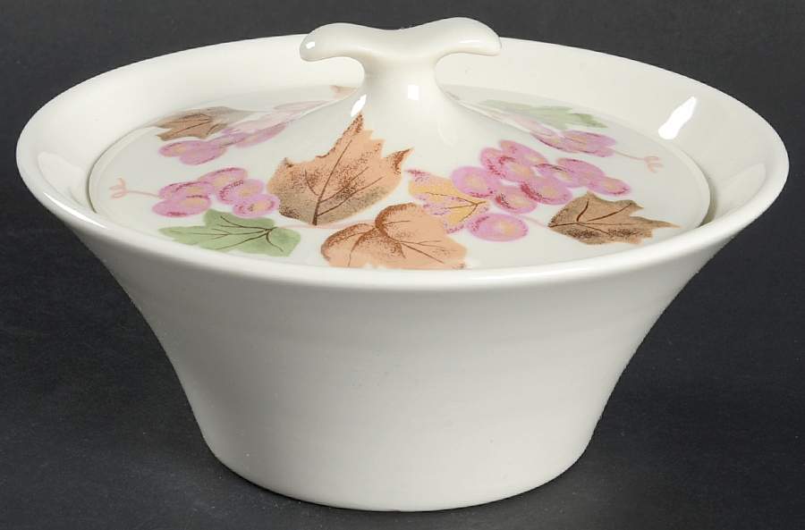 Grapes Sugar Bowl & Lid by Iroquois-1