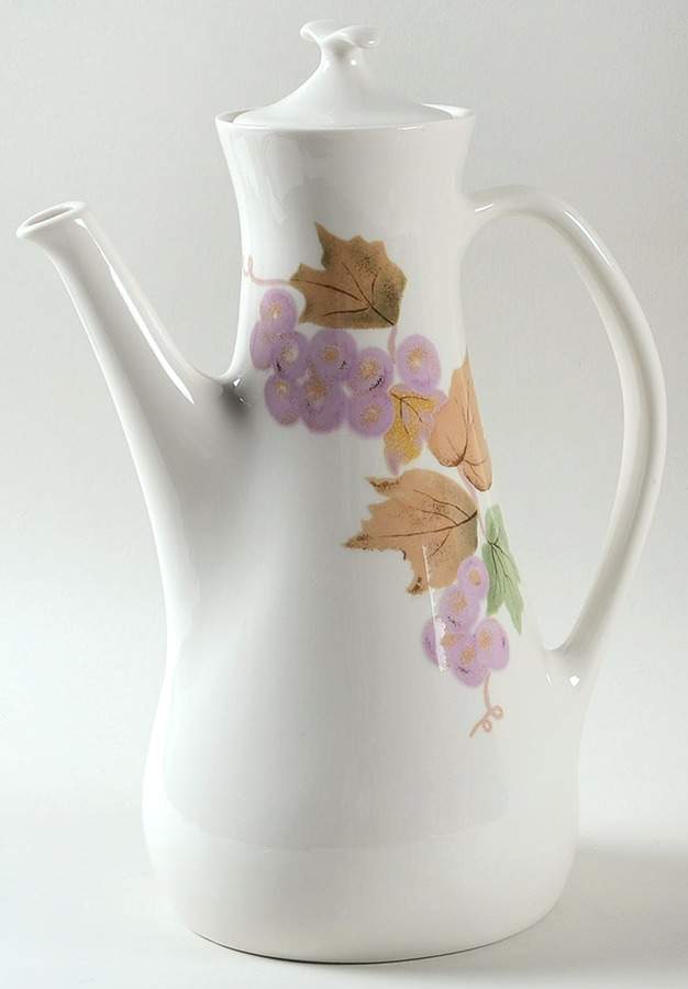 Grapes Coffee Pot & Lid by Iroquois-1