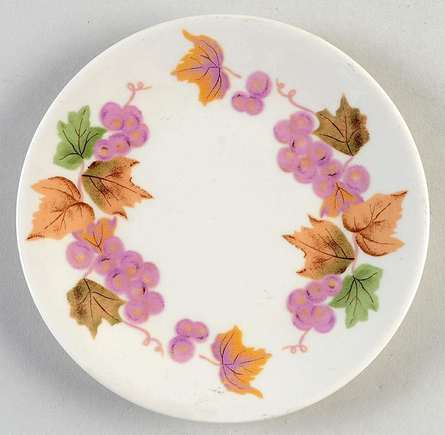 Grapes Bread & Butter Plate by Iroquois-1
