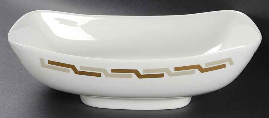 Grecian Gold 9" Oval Vegetable Bowl by Iroquois-1
