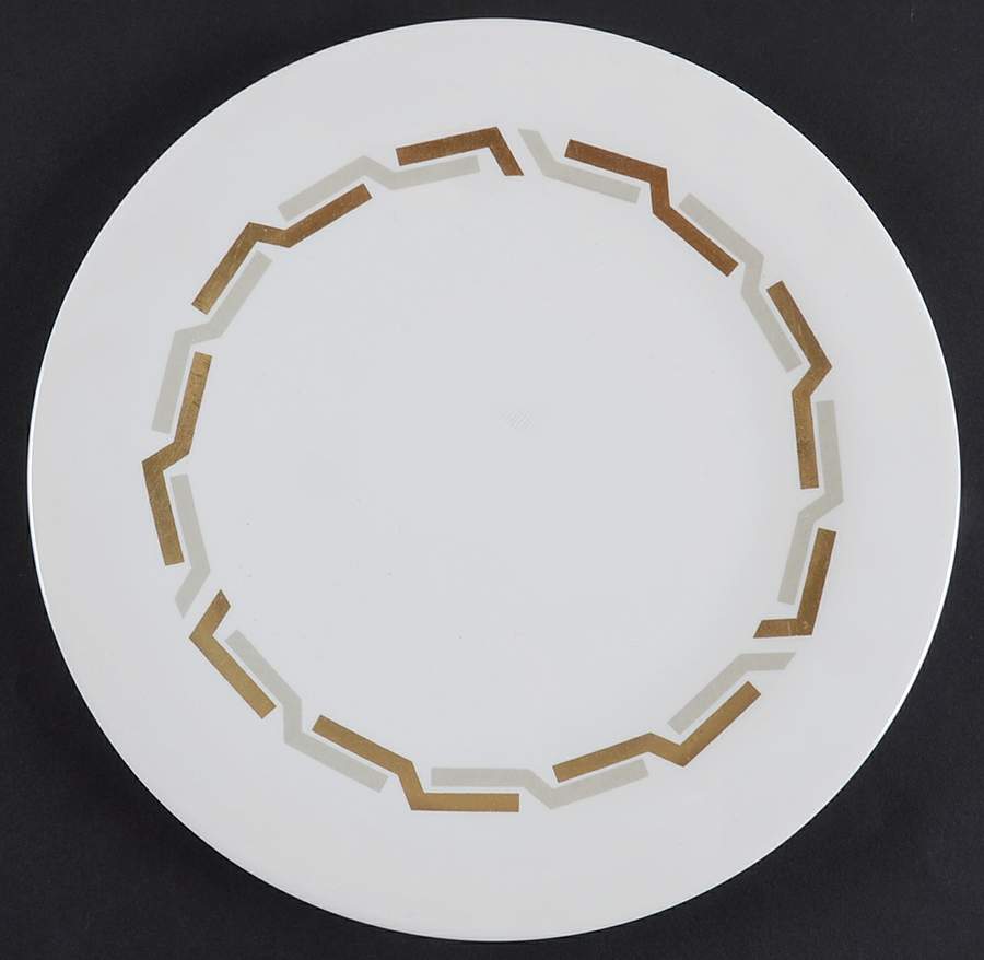Grecian Gold Salad Plate by Iroquois-1