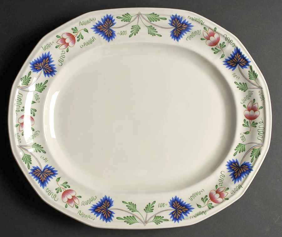 Greenfield Village 15" Oval Serving Platter by Iroquois-1