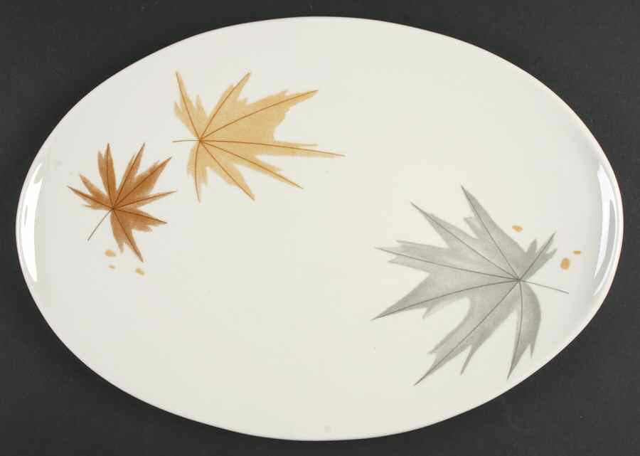 Harvest Time 15" Oval Serving Platter by Iroquois-1