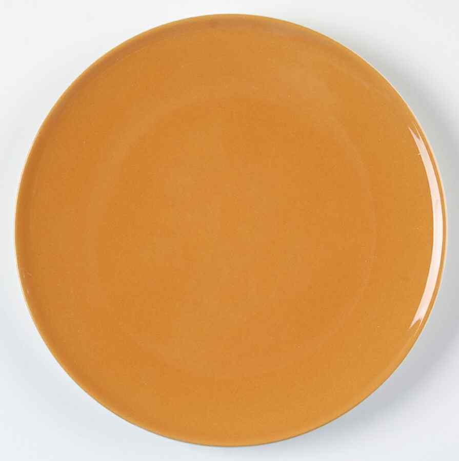 Accent Orange (Burnt Umber-Orange) Bread & Butter Plate by Iroquois-1