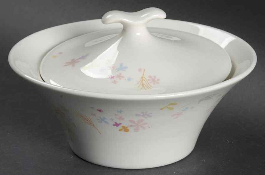 House of Flowers Sugar Bowl & Lid by Iroquois-1