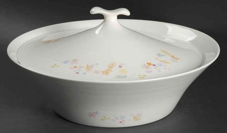 House of Flowers 1.5 Qt Round Covered Casserole by Iroquois-1