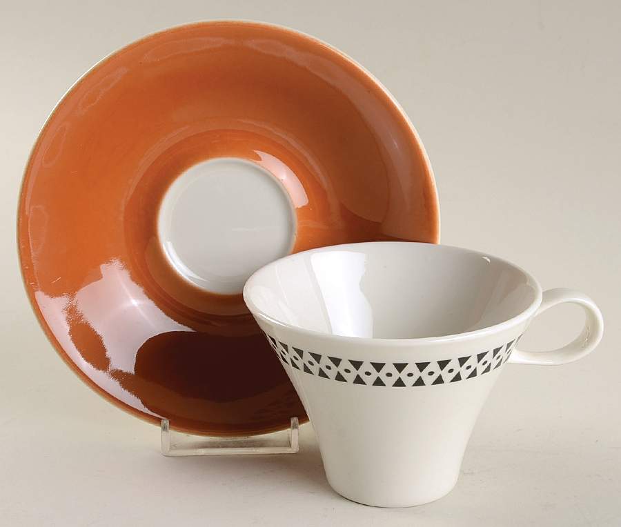 El Camino Flat Cup & Saucer Set by Iroquois-1