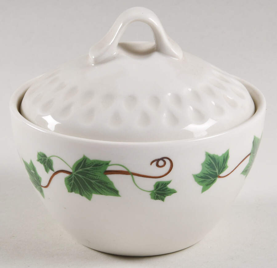 Ivy Sugar Bowl & Lid by Iroquois-1