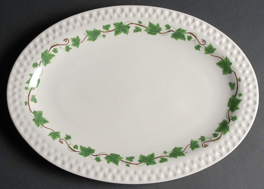 Ivy 15" Oval Serving Platter by Iroquois-1