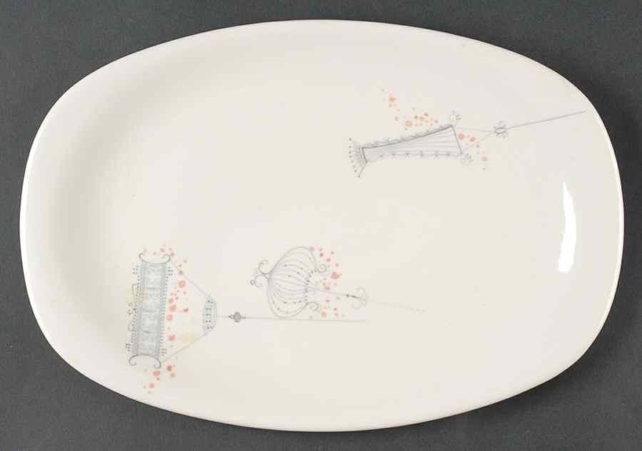 Jardinieres 11" Oval Serving Platter by Iroquois-1
