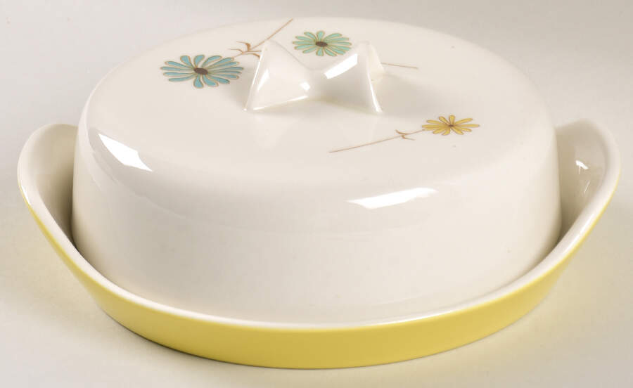 Lazy Daisy Round Covered Butter by Iroquois-1