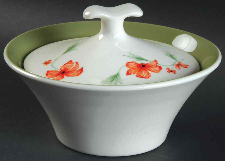 Luau Sugar Bowl & Lid by Iroquois-1