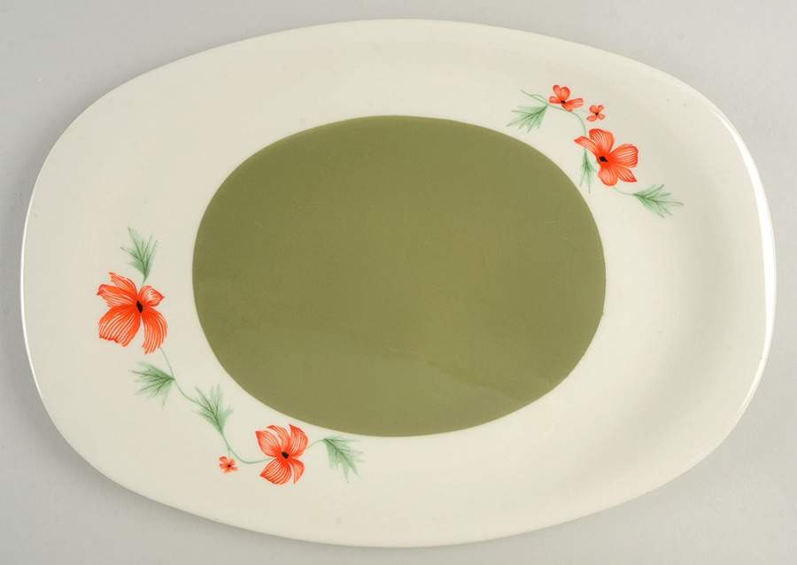 Luau 15" Oval Serving Platter by Iroquois-1
