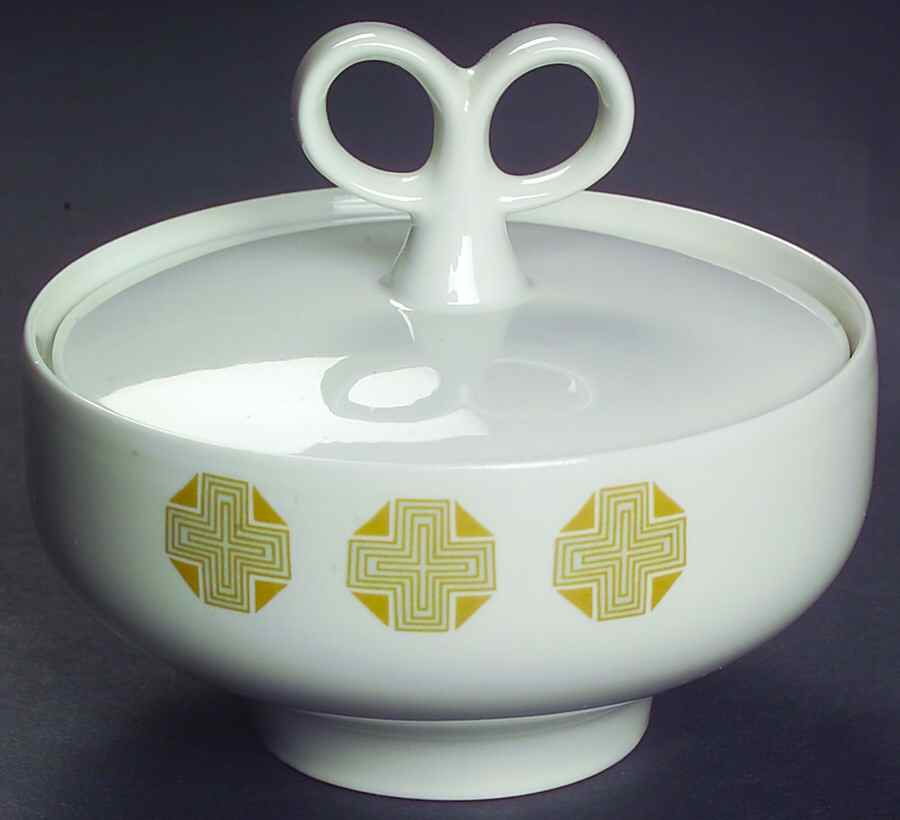Medallion Sugar Bowl & Lid by Iroquois-1