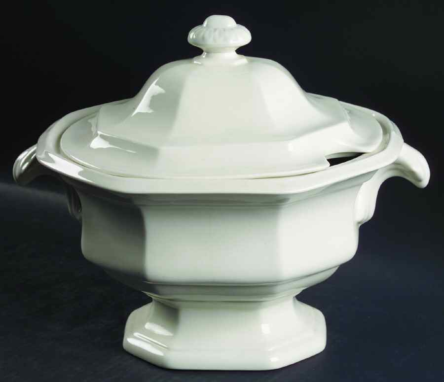 Museum White Tureen &  Lid by Iroquois-1