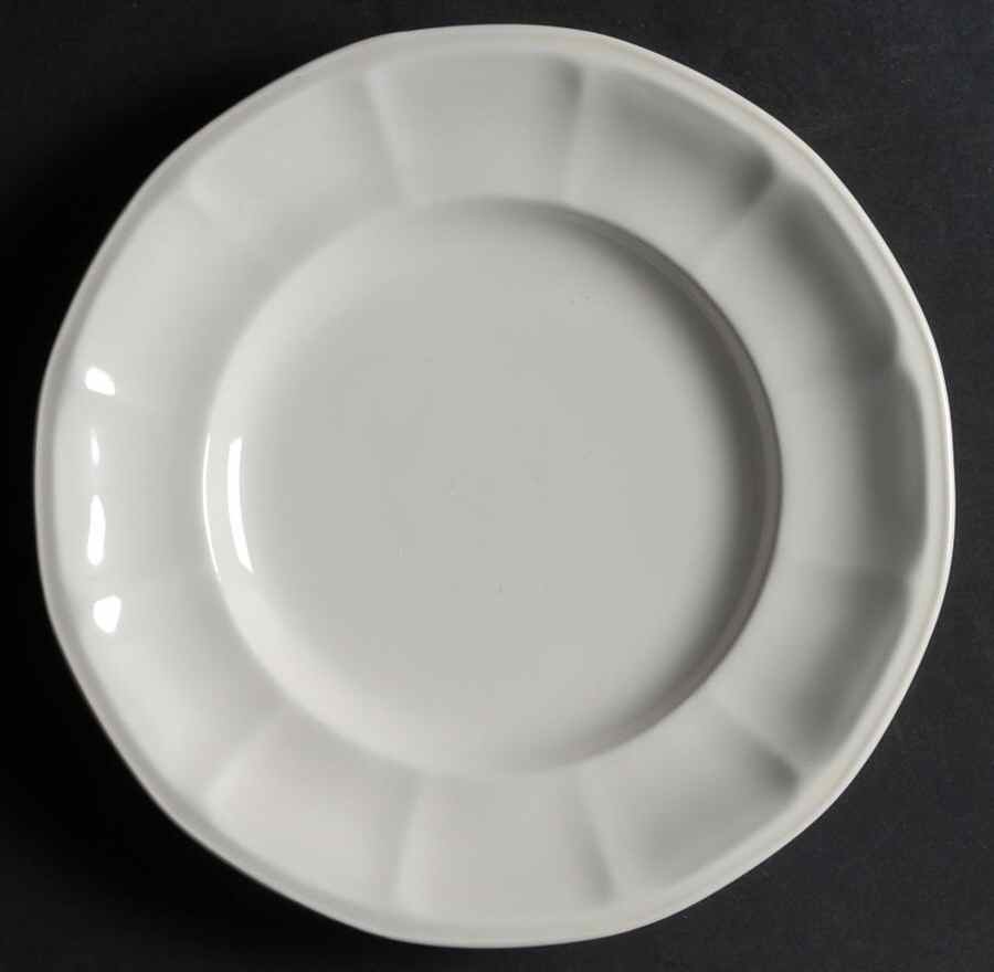 Museum White Salad Plate by Iroquois-1