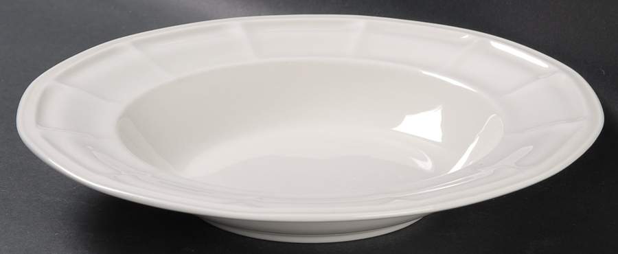 Museum White Large Rim Soup Bowl by Iroquois-1