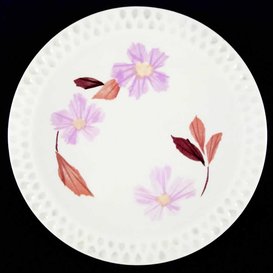 Painted Daisy Pink Dinner Plate by Iroquois-1