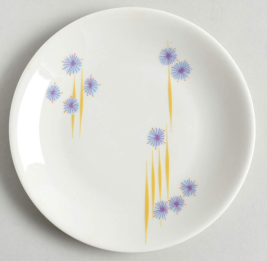 Parasols Bread & Butter Plate by Iroquois-1