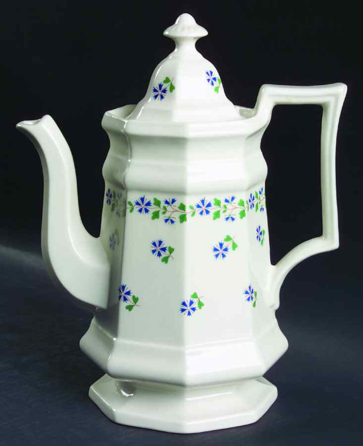 Periwinkle Coffee Pot & Lid by Iroquois-1