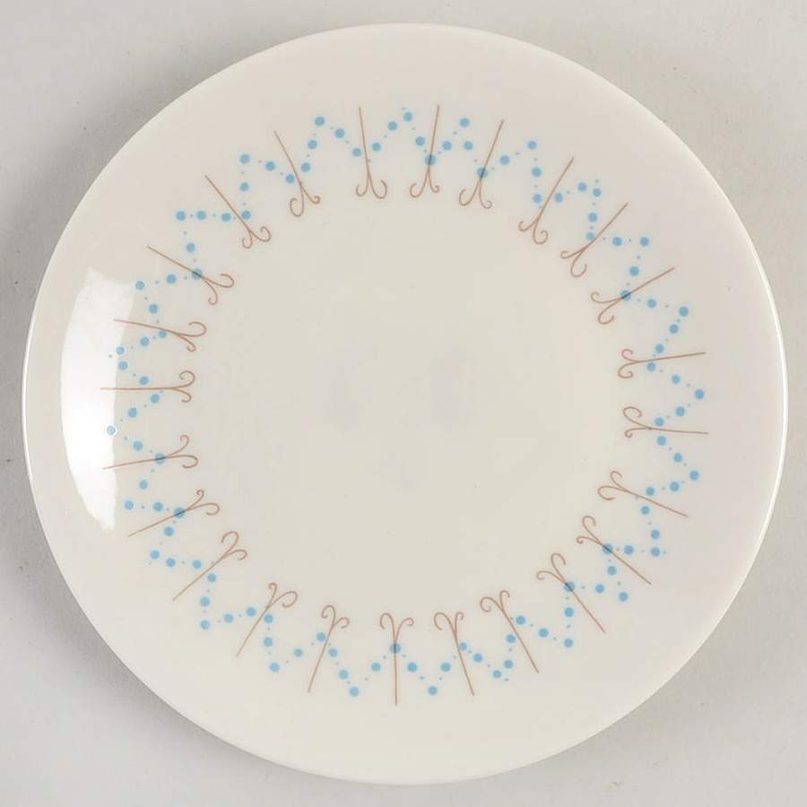 Pins and Beads Bread & Butter Plate by Iroquois-1