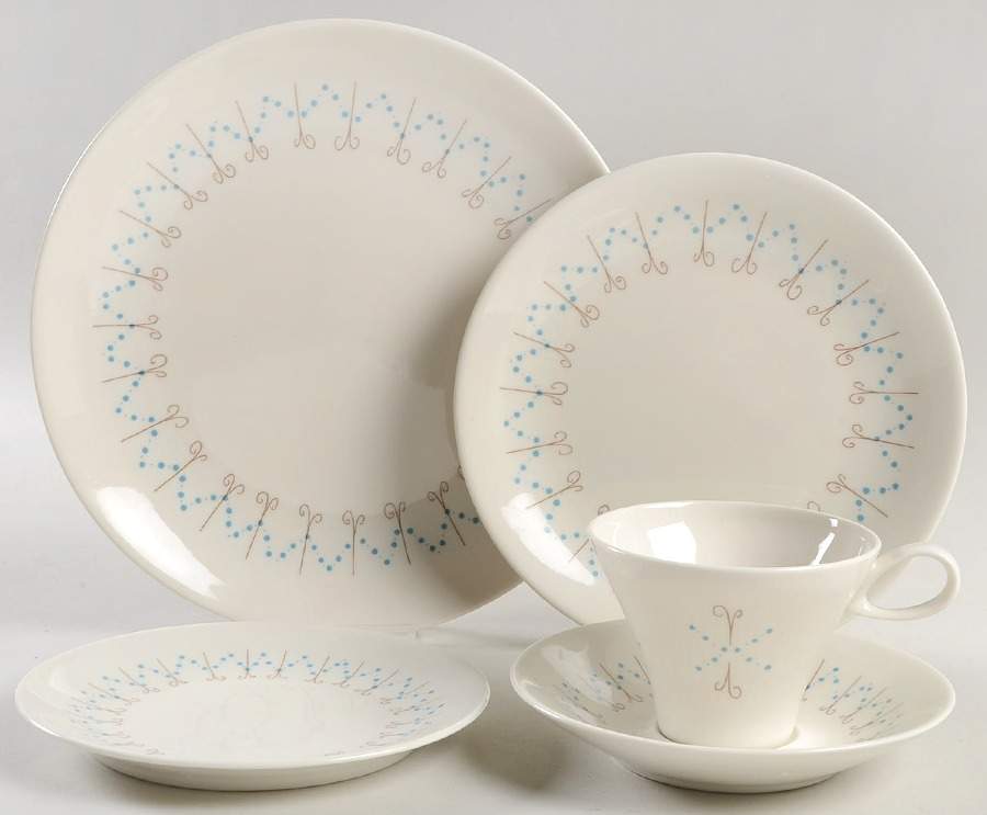 Pins and Beads 5 Piece Place Setting by Iroquois-1