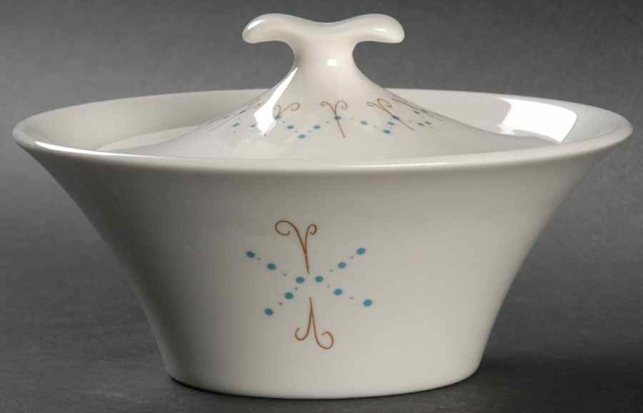 Pins and Beads Sugar Bowl & Lid by Iroquois-1