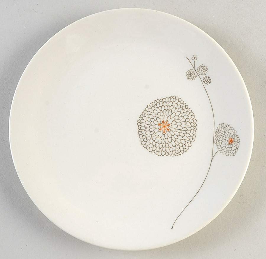 Pompon Salad Plate by Iroquois-1