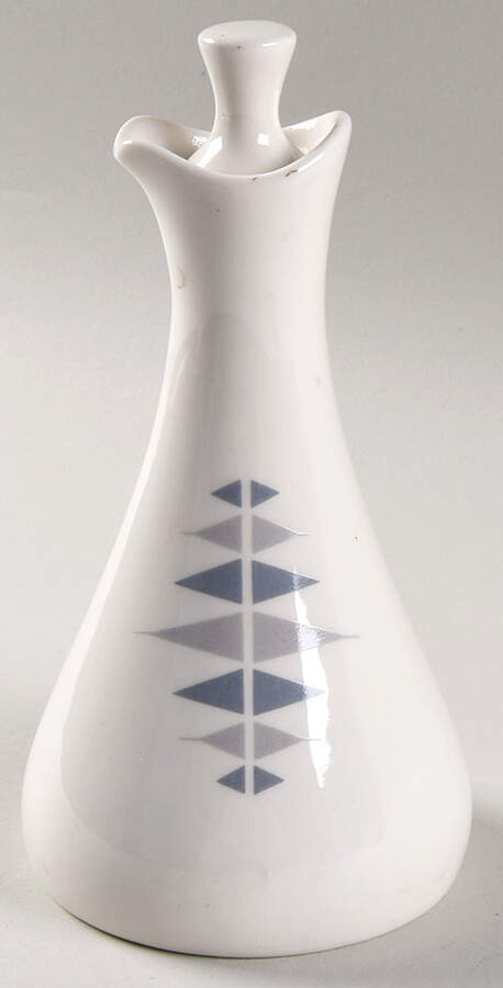 Pyramids Oil Or Vinegar Cruet and Stopper by Iroquois-1
