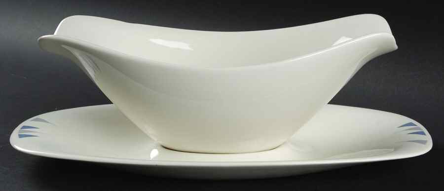 Pyramids Gravy Boat & Underplate by Iroquois-1