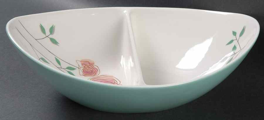 Rosemary 11" Oval Divided Vegetable Bowl by Iroquois-1