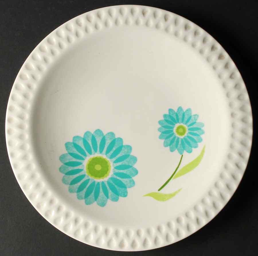 Rosette Jade Dinner Plate by Iroquois-1