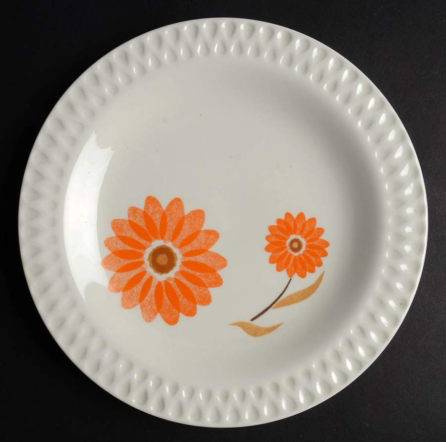 Rosette Sun Salad Plate by Iroquois-1