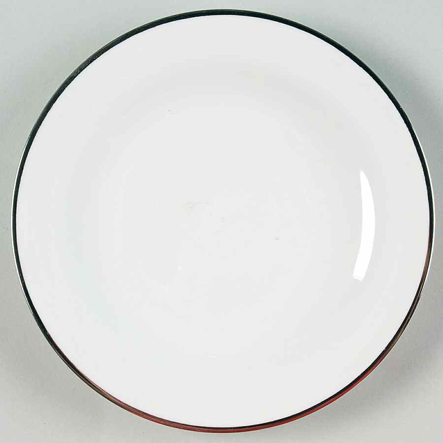 Sheer White Platinum Bread & Butter Plate by Iroquois-1