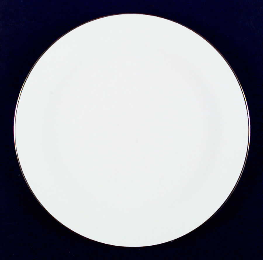 Sheer White Gold Dinner Plate by Iroquois-1