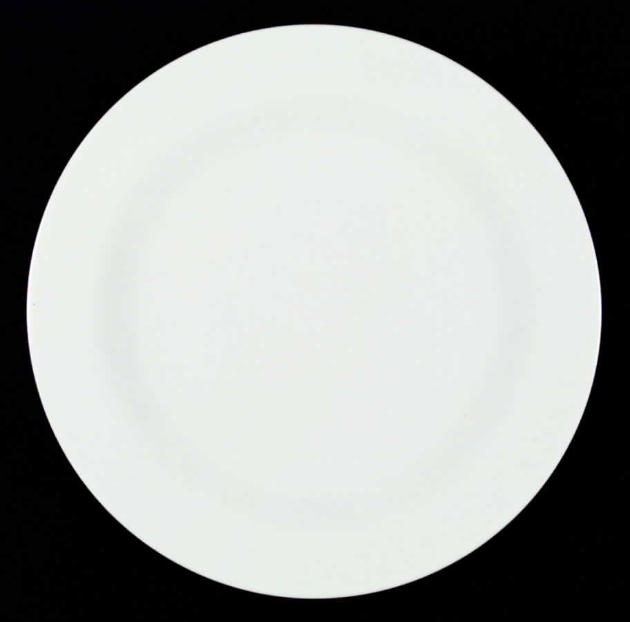 Sheer White Dinner Plate by Iroquois-1