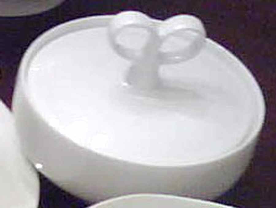Sheer White Sugar Bowl & Lid by Iroquois-1